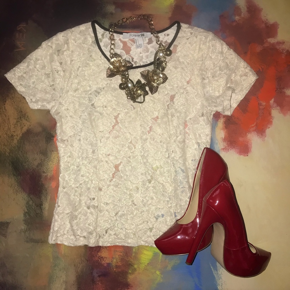 Forever 21 Lace Detail Top​